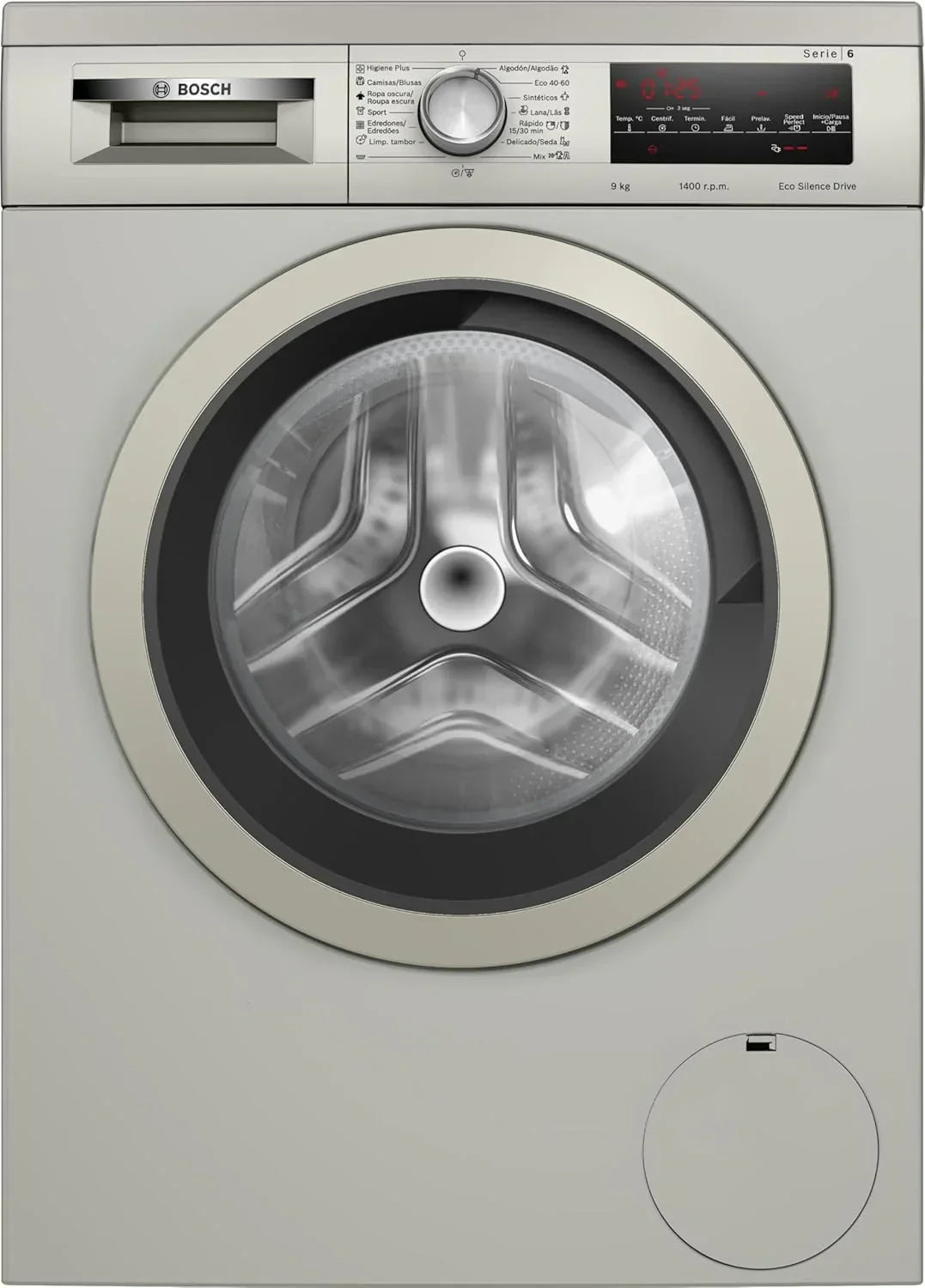 Pralka Bosch, darmowa instalacja, 8 kg, seria 6, EcoSilence, stal z powłoką Anti-Fingerprint, WUU28T8XES