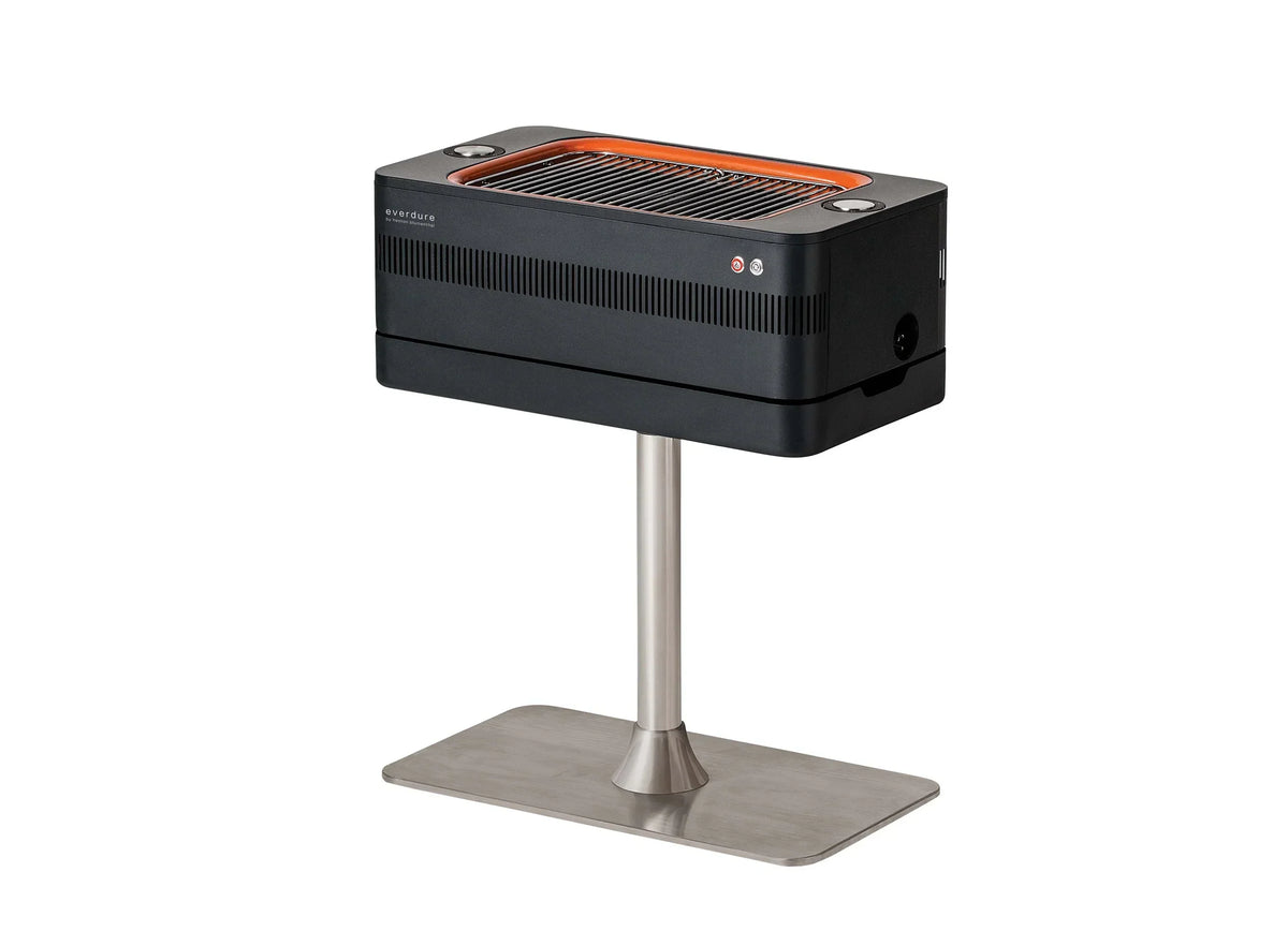 2026 Grill Węglowy z Zapłonem Elektrycznym – Szybki Zapłon Płomienia 1400W Fast Flame Ignition™ – Zawiera Rożen Obrotowy (15 kg) i Stojak