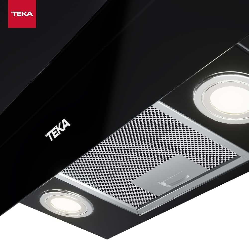 TEKA Okap Kominowy 70 cm, Podwójny Silnik EcoPower, Pochłanianie Obwodowe, 3+1 Prędkości Fresh Air, Wydajność 98m3, Hałas 61dB, 2x LED DVT 78660 TBS