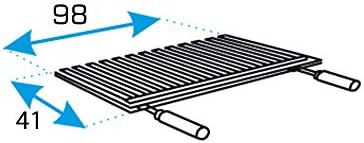 Imex El Zorro 71593 - Szuflada do grilla z podnośnikiem i rusztem INOX 100x40x32 cm.