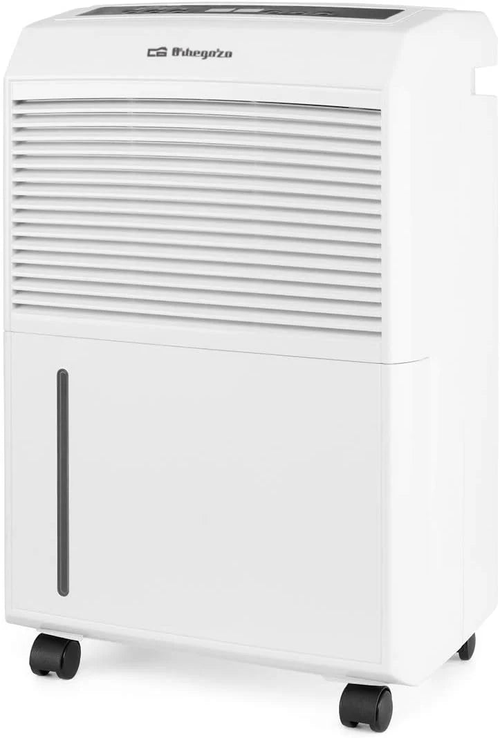 Orbegozo Dh 3000, osuszacz powietrza o wydajności 30L/dzień, czynnik chłodniczy R290, zbiornik 5,8L, powierzchnia działania 120 M2, system zapobiegający zamarzaniu, 495 W, 2 prędkości