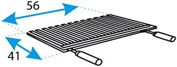 Imex El Zorro – Grill z Kominkiem i Metalowymi Półkami | 61x40x217 cm | Wzmocniona Stal z Rusztem Ze Stali Nierdzewnej i Kominem Odprowadzającym Dym | Idealny do Ogrodów, na Patia i Tarasy