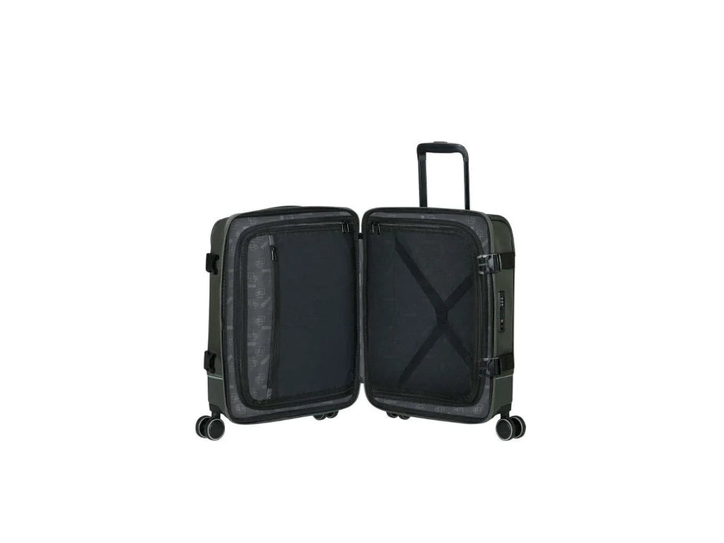 Walizka Kabinowa American Tourister Pista 55cm, 4 Kółka, Ciemny Khaki, 41.5 l