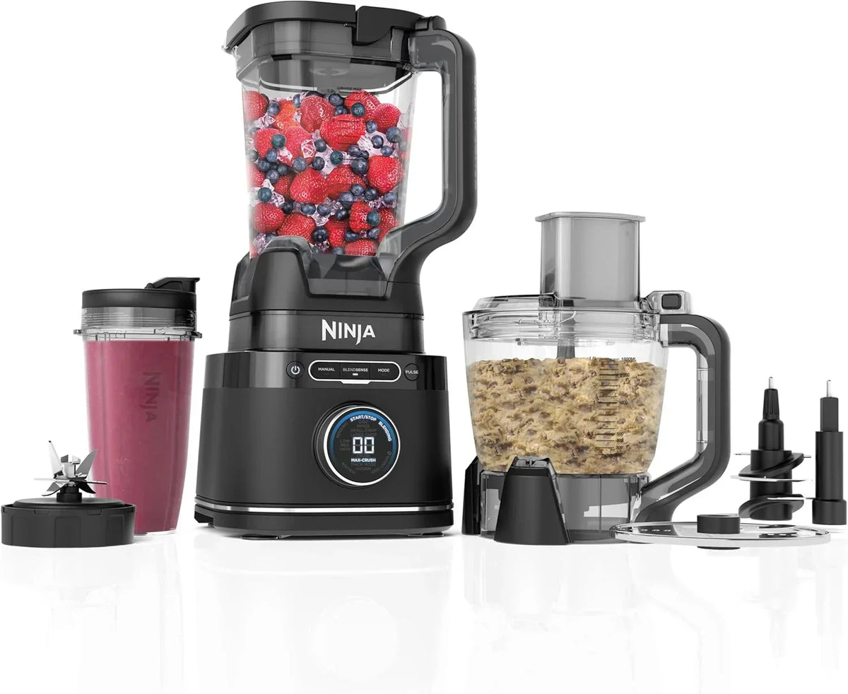 Blender kielichowy Ninja Detect Power Pro 3 w 1 (1200 W), 3 pojemniki 700 ml i ostrze do ciasta, idealny do miksowania, siekania i ubijania, kolor złoty, TB401EUSTGD