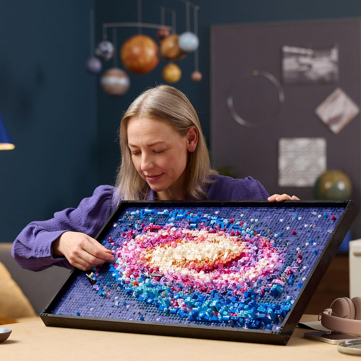 Art Galaxia Droga Mleczna Sztuka Ścienna i Dekoracja Ścienna do Salonu i Domu, Kreatywny Prezent Astronomiczny dla Mężczyzn i Kobiet, Model dla Dorosłych, Plakat 3D 31212