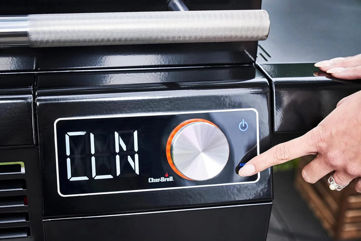 Char-Broil Grill Elektryczny SMART-E - Grill z E-POWER 90-370°C, precyzyjna kontrola temperatury, funkcja czyszczenia - Idealny do gotowania na świeżym powietrzu, w ogrodzie i na patio