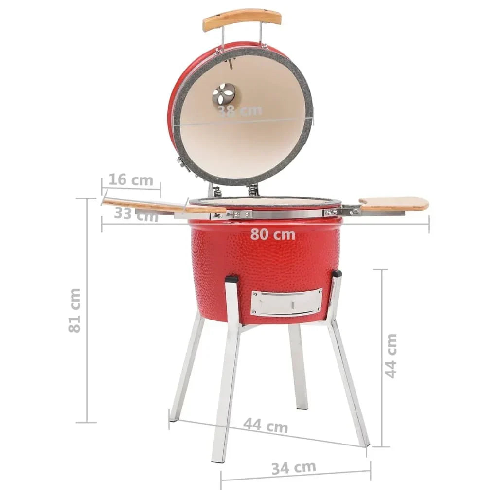 Wędzarnia ceramiczna Kamado Barbacoa 81 cm Vidaxl