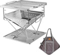 Campingmoon MT-045 składany grill i palenisko ze stali nierdzewnej - duży