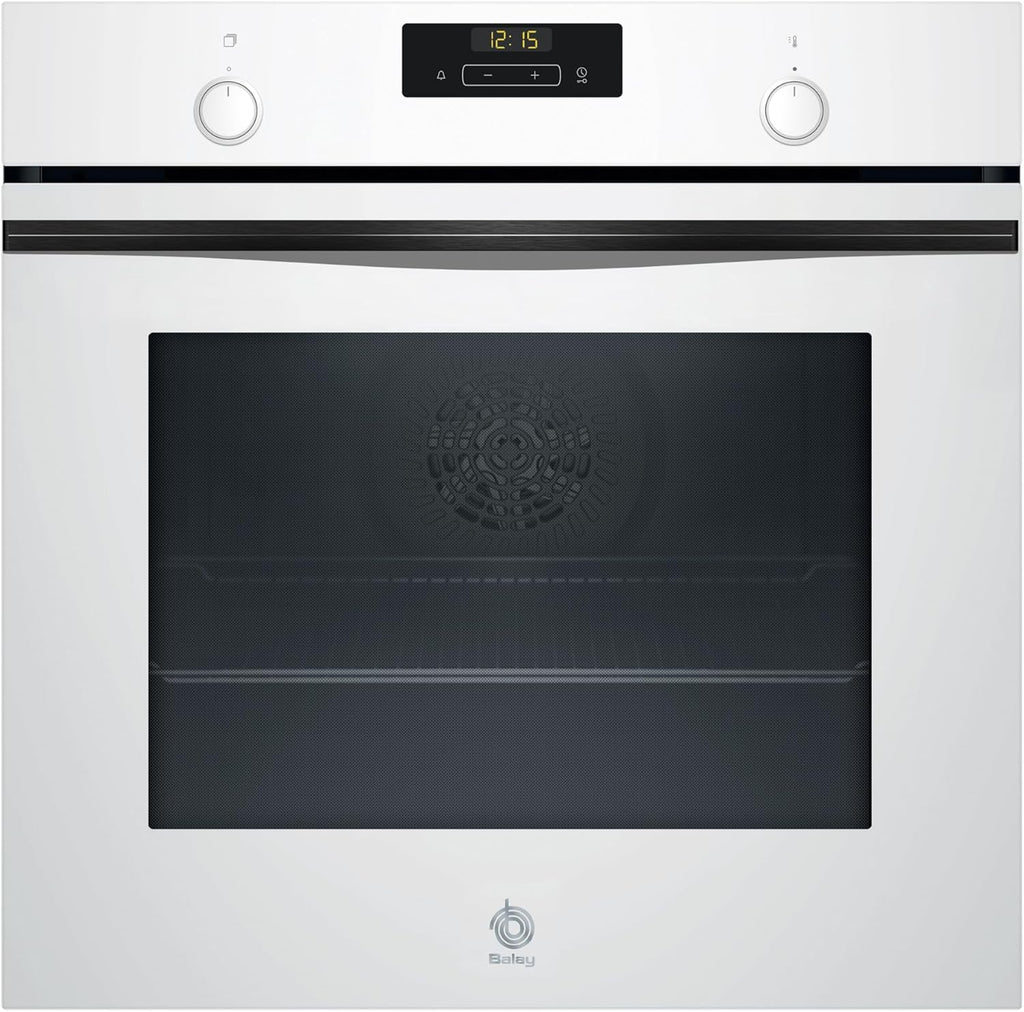 Balay - Piekarnik wielofunkcyjny, 60 cm, Control Comfort, Aqualisis, prowadnice jednopoziomowe, białe szkło, 3HB5131B3