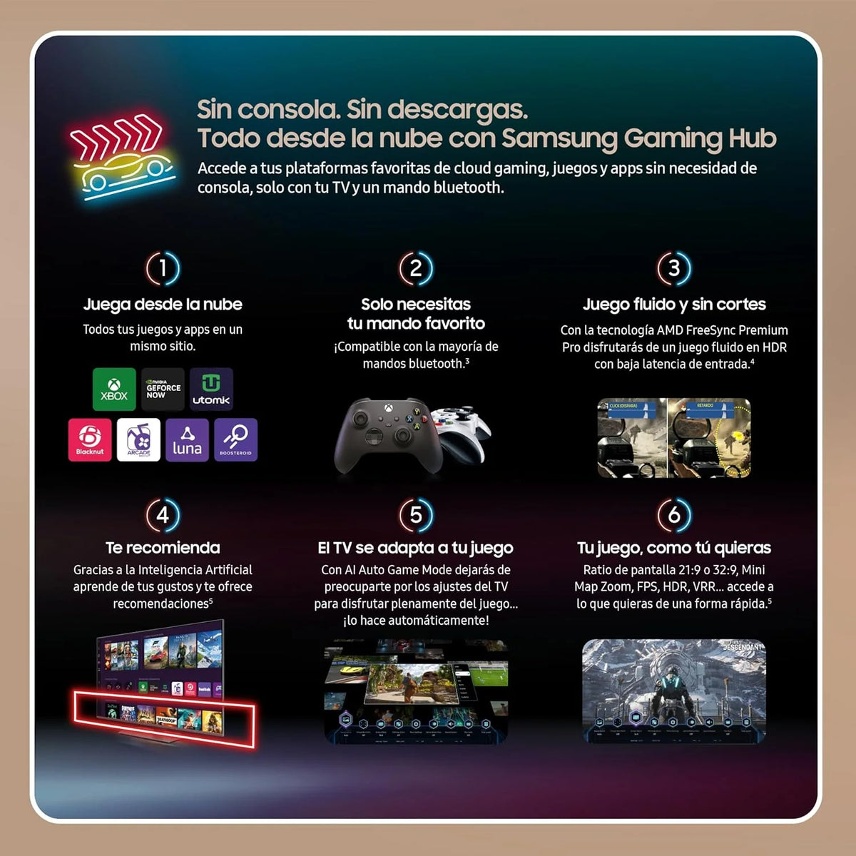Telewizor 55 cali Neo QLED QN90D 4K Mini LED z ulepszoną rozdzielczością 4K, procesorem NQ4 AI Gen2 ze sztuczną inteligencją, Dolby Atmos, Q-Symphony i Motion Xcelerator 144 Hz