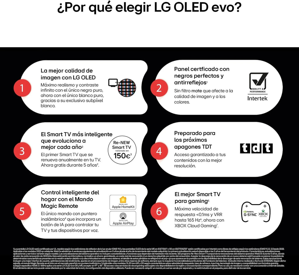 OLED48C54LA - Telewizor 48", OLED EVO 4K, Smart TV AI C5, WebOS 25, Super Upscaling, Dolby Vision i Dolby Atmos, AMD FreeSync, Alexa/Asystent Google, Czarny