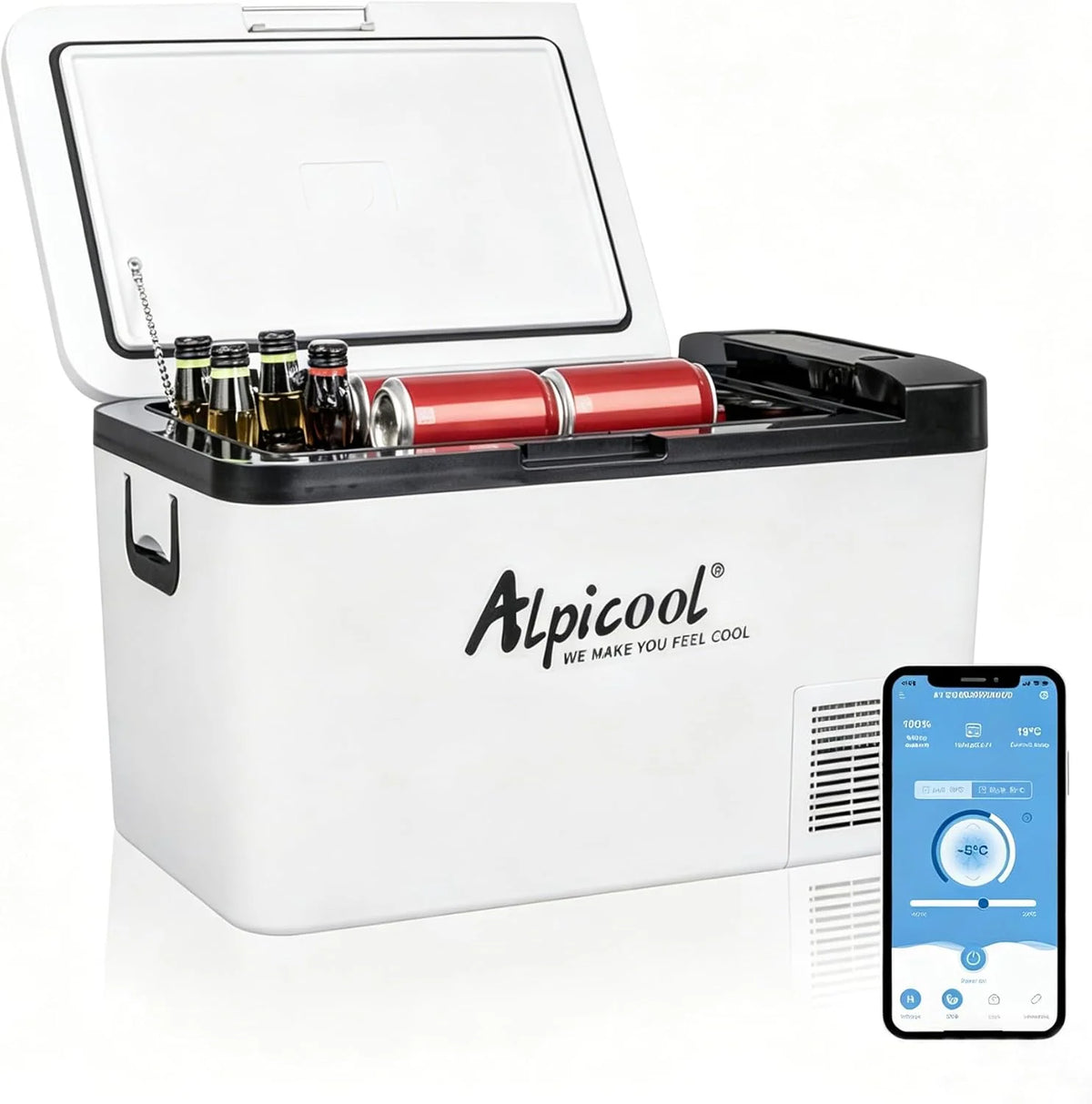Alpicool KCF15 przenośna lodówka/zamrażarka elektryczna 12 V