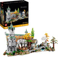 Icons Władca Pierścieni: RIVENDELL – Prezent na Dzień Ojca – Model Śródziemia do Zbudowania – Wielki Zestaw z 15 Minifigurkami, w tym Frodo, Bilbo, Gandalf i Legolas 10316