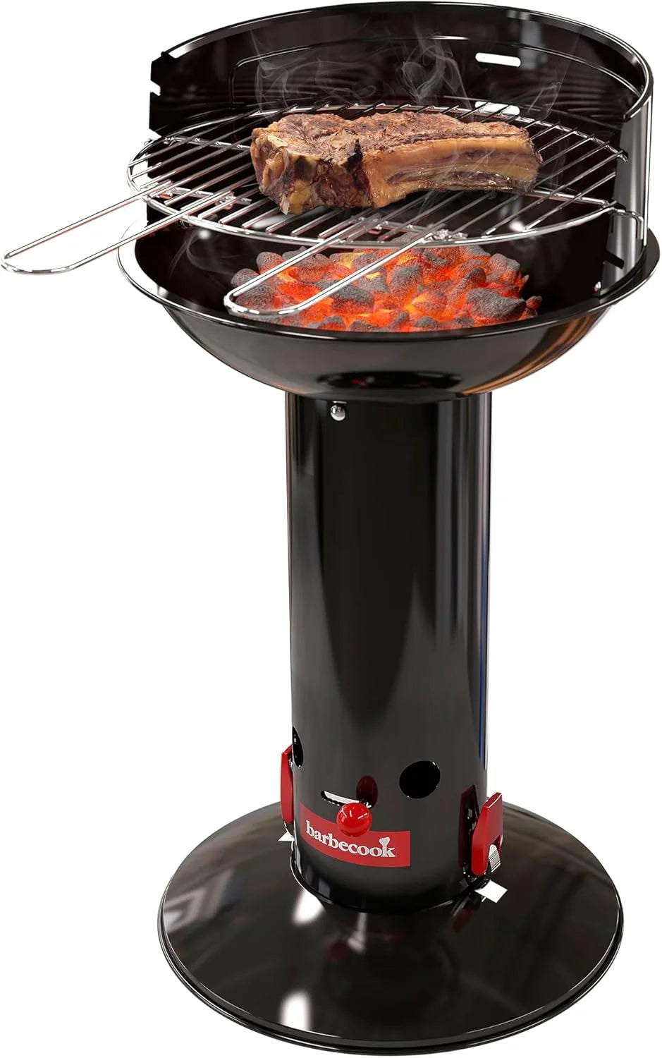 Barbecook Loewy 50 grill węglowy metaliczny ze stali nierdzewnej Ø 47,5 cm wys. 99 cm 2234512000 szary