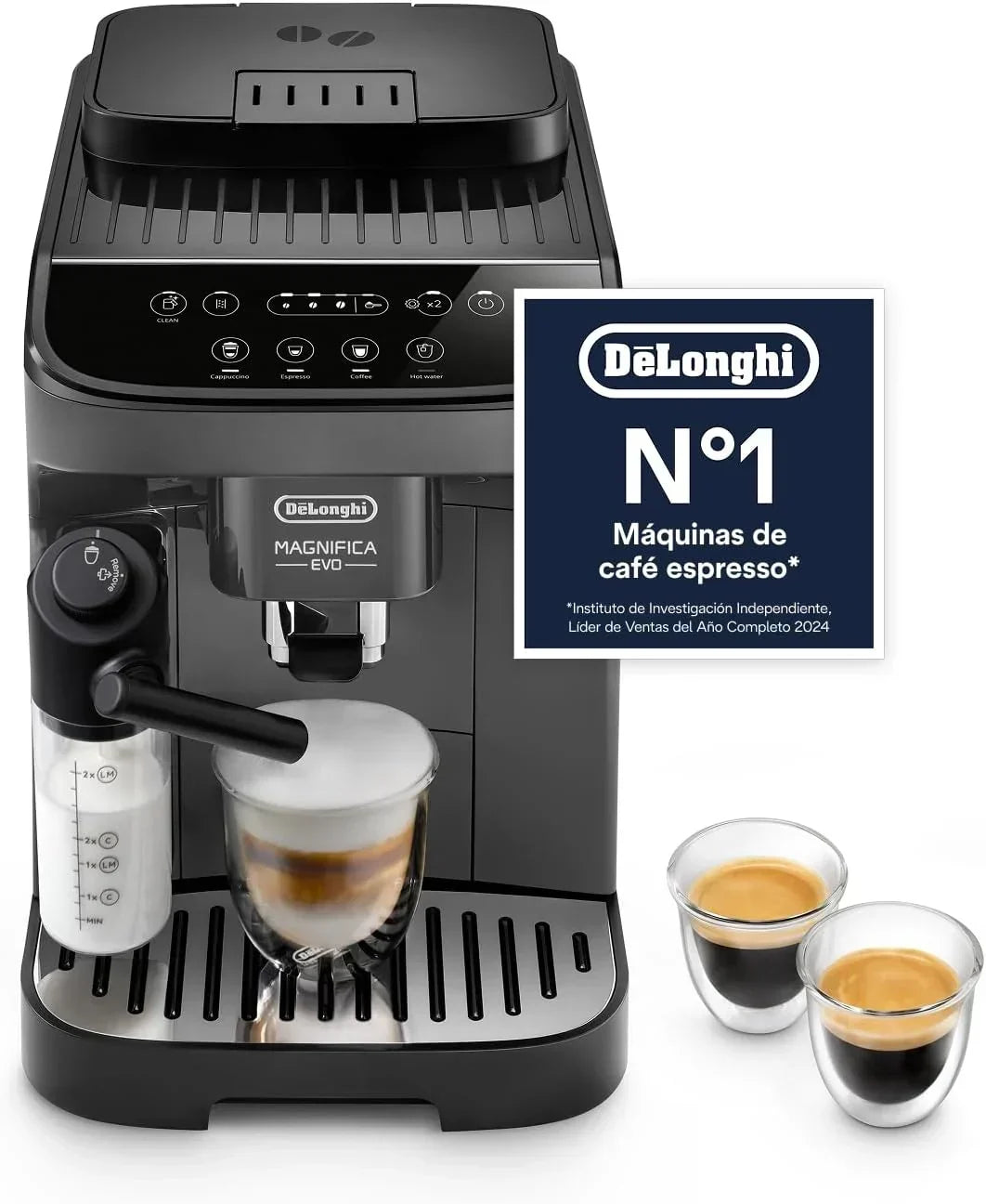 Ekspres automatyczny De'Longhi Magnifica Evo do kawy i cappuccino, ECAM292.81.B, LatteCrema, 7 przepisów, czarny