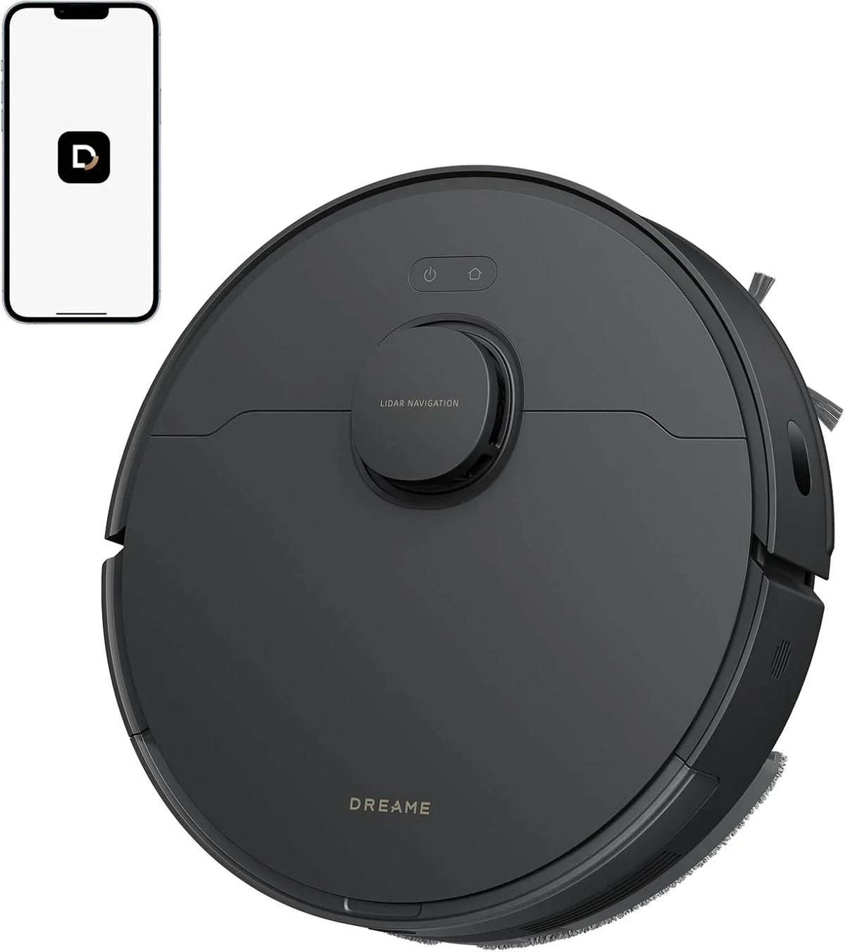 DREAME D20 Pro Plus Robot sprzątający 2 w 1 z funkcją odkurzania i mycia, 13 000 Pa, podwójna szczotka do sierści zwierząt, czyszczenie narożników, opróżnianie, nawigacja LDS, unikanie przeszkód laserem, podłogi twarde/dywany, 5200 mAh