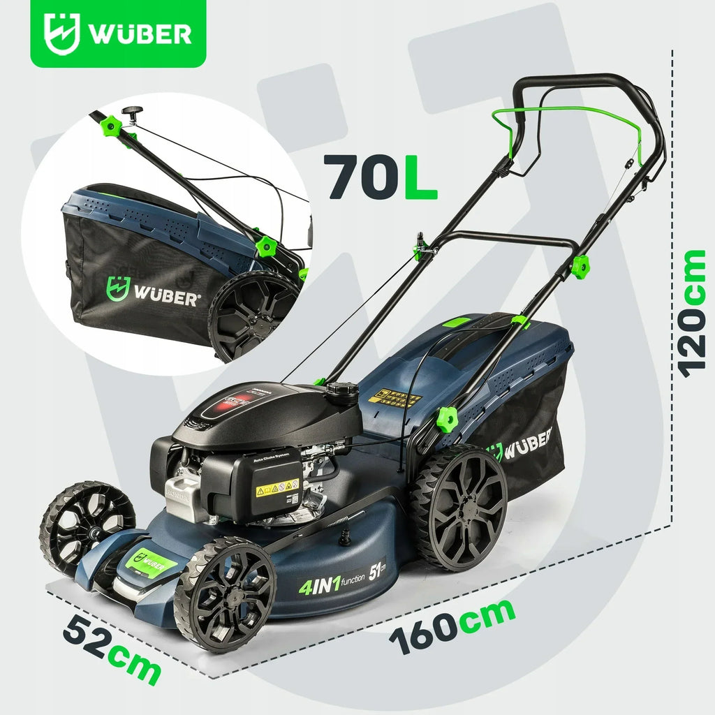 PETROL LAWNMOWER HONDA ENGINE POWERFUL SELF-PROPELLED LAWNMOWER + OIL