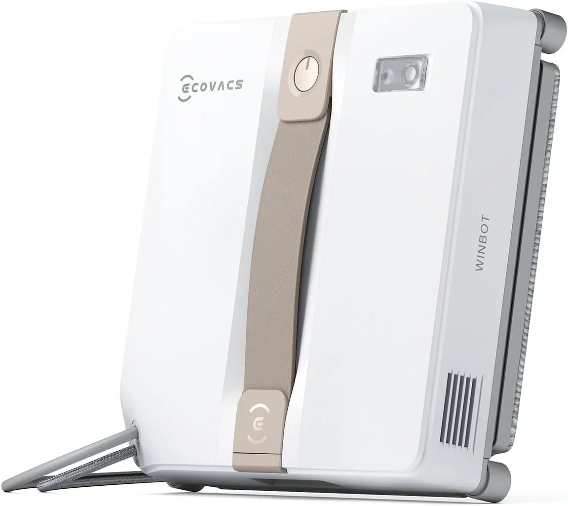 ECOVACS WINBOT Mini Kompaktowa konstrukcja Podwójne dysze z ultradźwiękowym spryskiwaczem, 9-stopniowy system ochrony, inteligentne planowanie trasy, 3 tryby czyszczenia