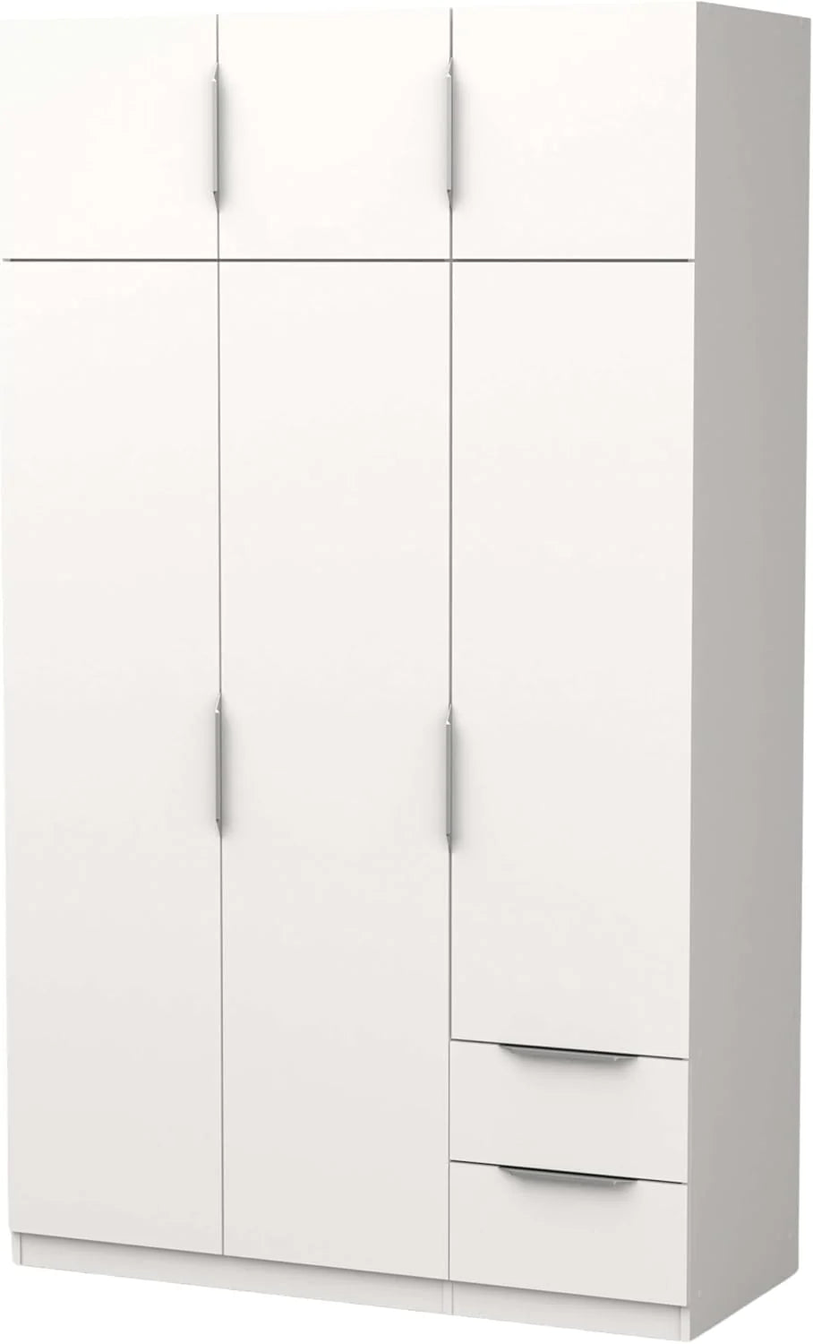 Miroytengo Szafa Ghost Duża 6 Drzwi i 2 Szuflady Kolor Biały Matowy 203x119 cm