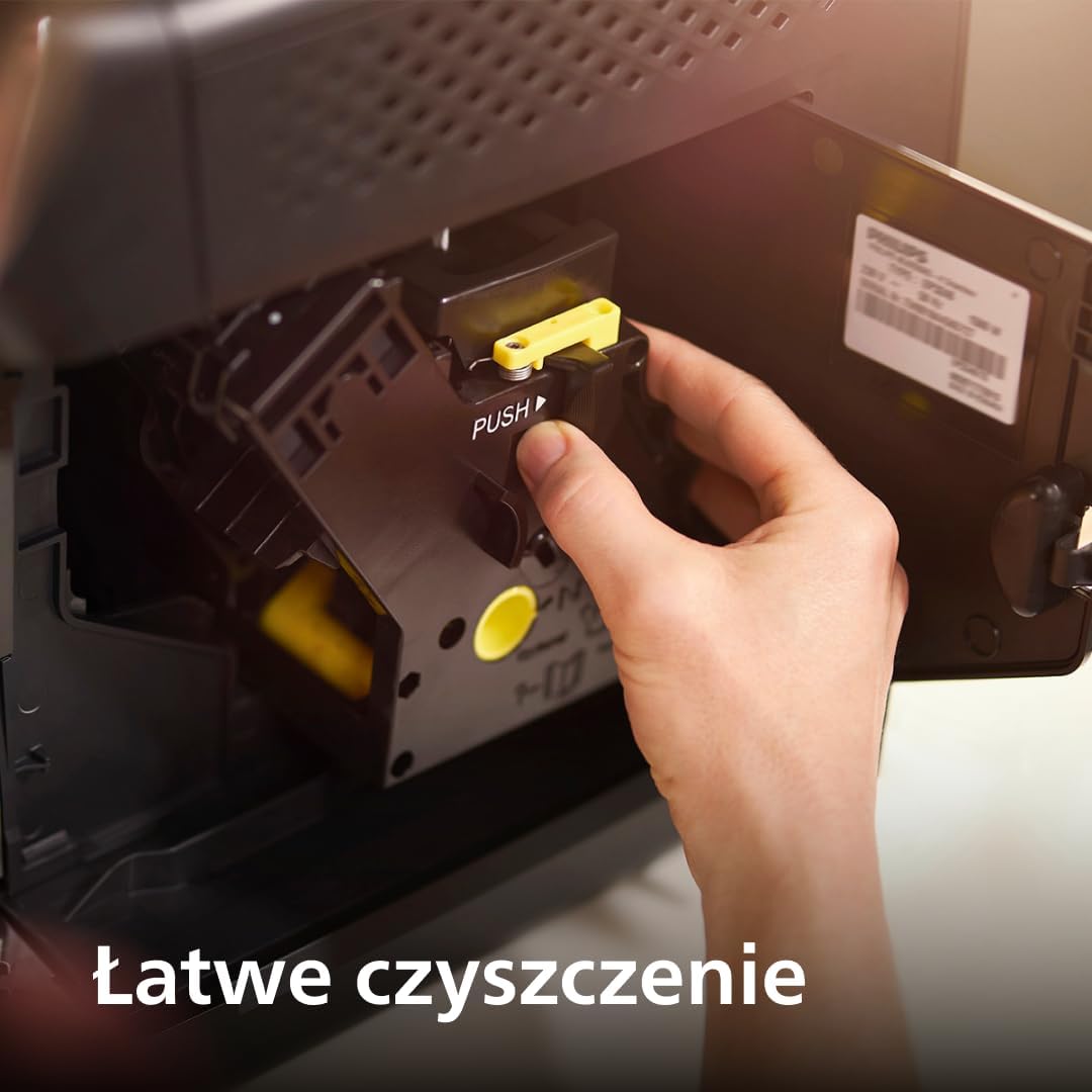 Philips 2200 Series Automatyczny ekspres do kawy - 2 rodzaje kawy, wyświetlacz dotykowy, klasyczny spieniacz do mleka, ceramiczny młynek, matowa czerń (EP2220/10)