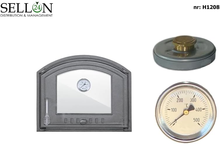 Sellon24® H1208 - Żeliwne drzwiczki do pieca chlebowego