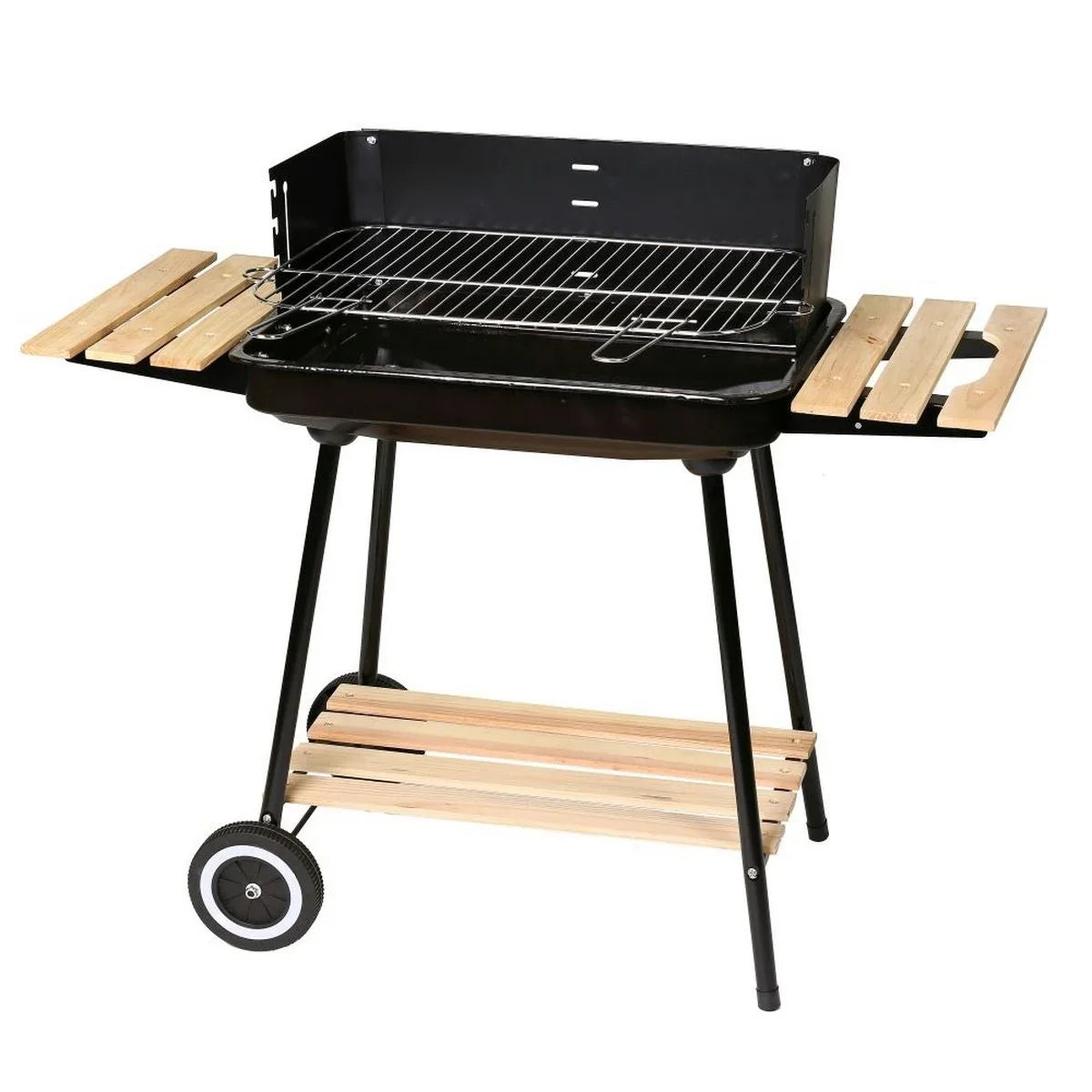 Grill Węglowy Chiara Z Czarnym Rusztem Stalowym 67x38x83 cm