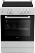 Kuchenka Beko VITRO FSS67000GW, 4 płyty, 60 cm, biała