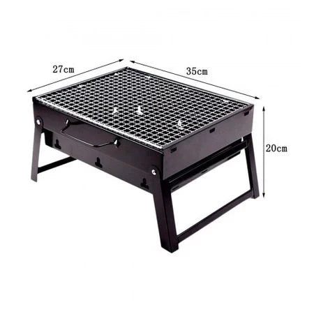 Przenośny składany grill węglowy 35x27x20cm