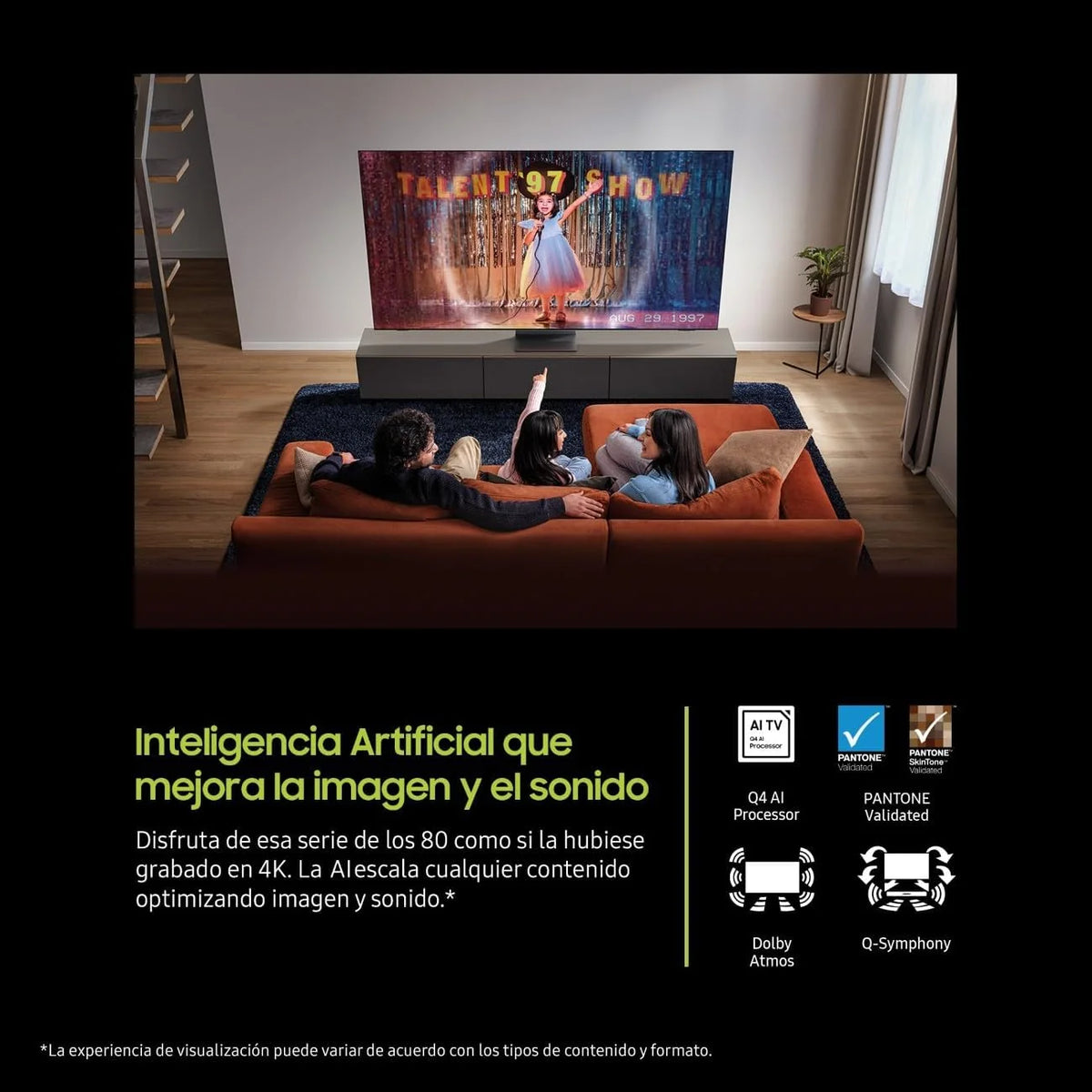 Telewizor 43 cale QLED Q8F 4K Smart TV z Vision AI, 100% natężenia koloru z Quantum Dot, autentyczny Quantum Dot i Motion Xcelerator