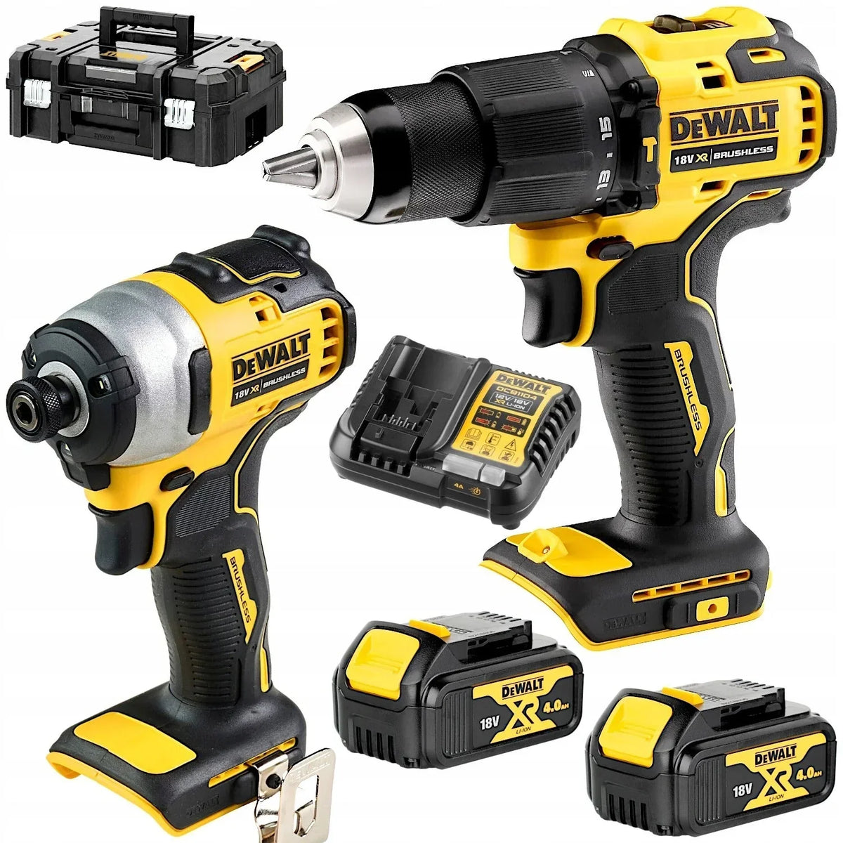 Zestaw wkrętarka DCD709 + zakrętarka DCF809 18V 2x 4.0Ah DeWALT DCK2062M2T