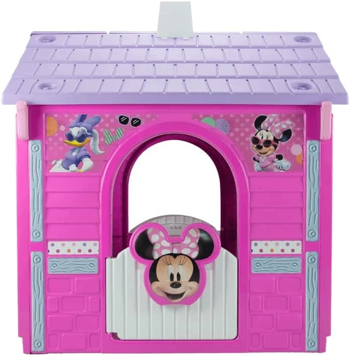 Domek Ogrodowy dla Dzieci Minnie Mouse – Zabawkowy Domek dla Dzieci 3 lata 4 lata 5 lat 6 lat z Drzwiami + Oknami i Realistycznymi Detalami – INJUSA