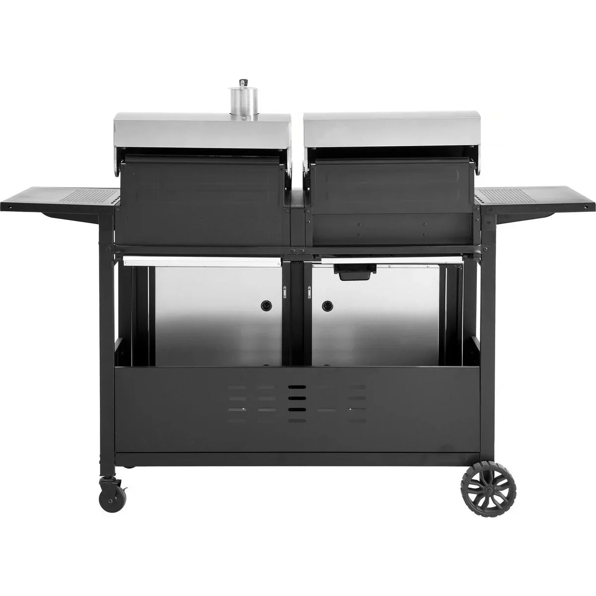Grill gazowo-węglowy „Western” 2 w 1 – Czarny