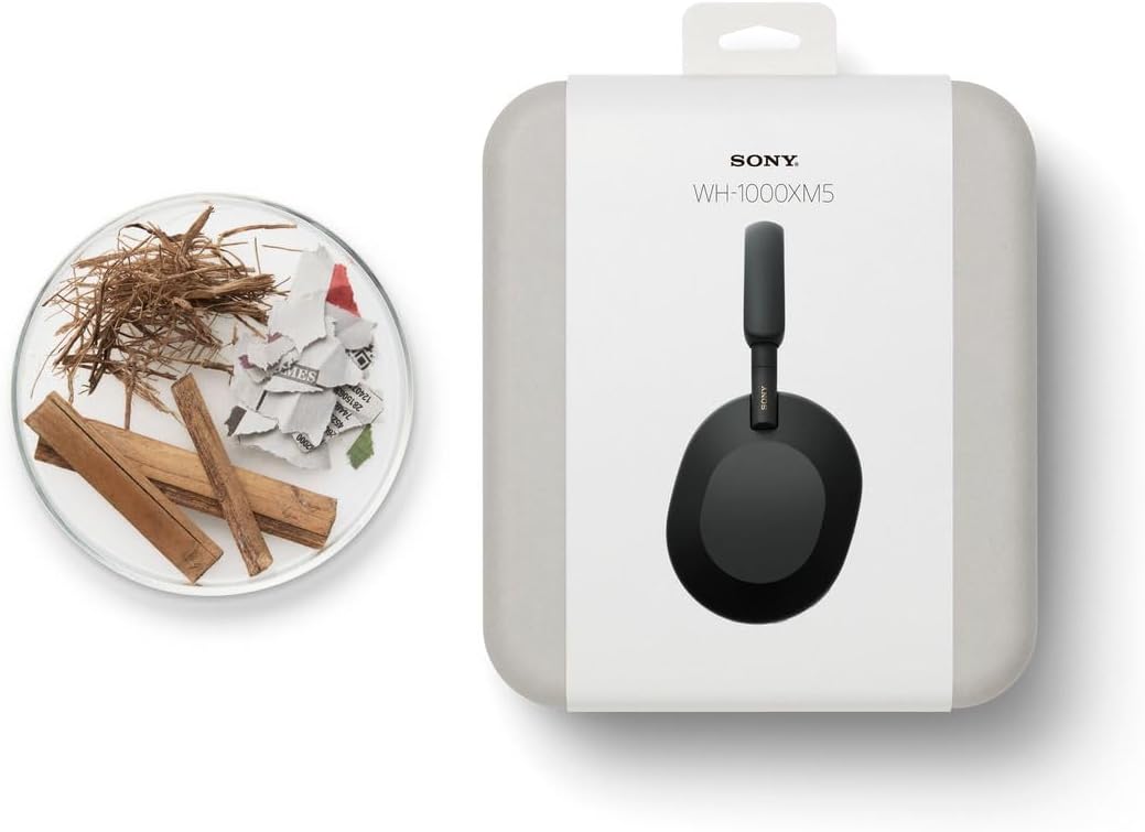 Sony WH-1000XM5 ANC Bezprzewodowe Słuchawki Nauszne z Redukcją Hałasu, Bluetooth, Clear Call Quality, Hi-Res, Do 30H Baterii, Szybkie Ładowanie, Alexa i Google Assistant, IOS i Android - Czarne