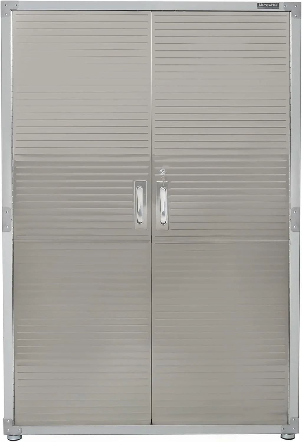 Seville Classics UHD16238 Mega szafka, 121,9 x 60,9 x 182,9 cm, metalowa, malowana proszkowo, szara