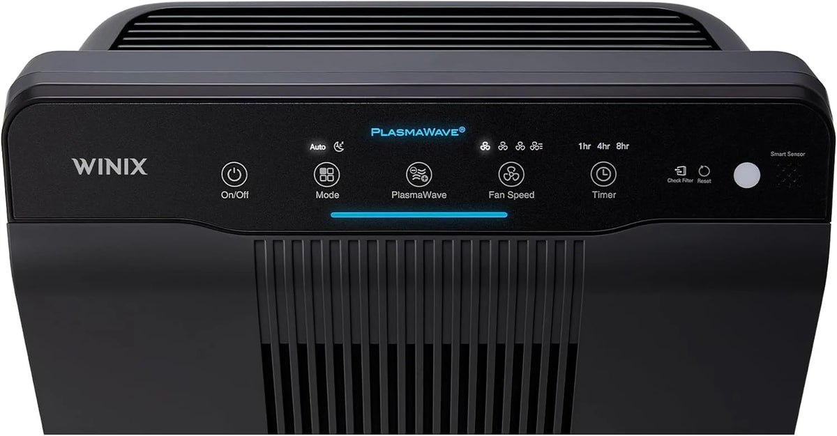 WINIX CADR 5500-2 Oczyszczacz powietrza dla alergików, 390 m³/h, 99 m², Oczyszczacz powietrza do pomieszczeń dla palących przeciwko alergiom, kurzowi, pyłkom, sierści zwierząt, Wskaźnik jakości