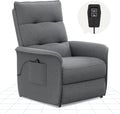 FLEXISPOT Elektryczny Fotel Relaksacyjny z Regulowanym Oparciem, Odchylany od 105° do 155°, Fotel Rozkładany, Ergonomiczna Sofa Relaksacyjna do Sypialni, Salonu i Kina Domowego (Ciemnoszary)