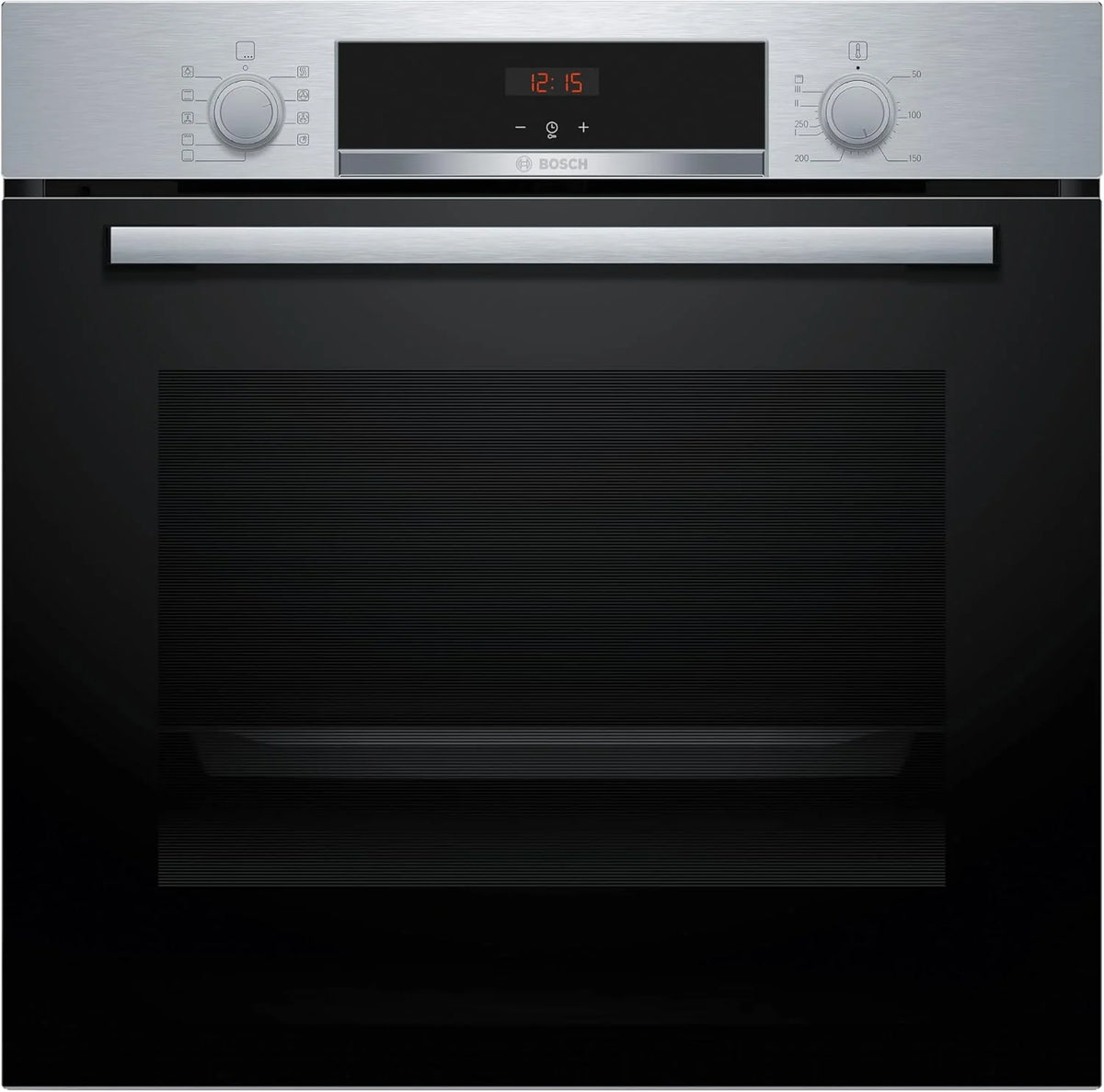 Bosch – Piekarnik wielofunkcyjny, seria 4, szerokość 60 cm, asystent czyszczenia wodą, Termoobieg 3D, stal szlachetna, HBA514ES3