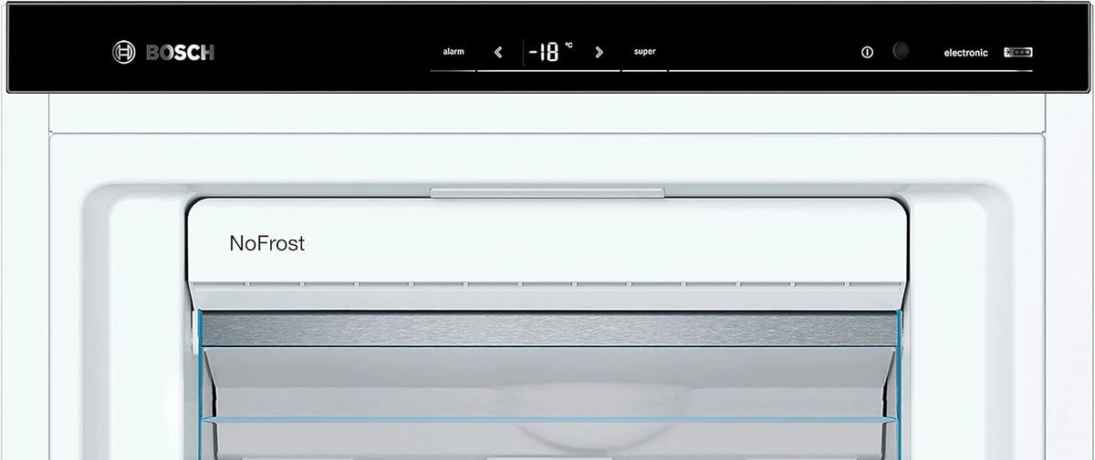Bosch GSN51AWCV Seria 6 - Zamrażarka wolnostojąca, 161 x 70 cm, 175 kWh rocznie, biała, 290 L, rozmiar XXL, oświetlenie LED, VarioZone, NoFrost
