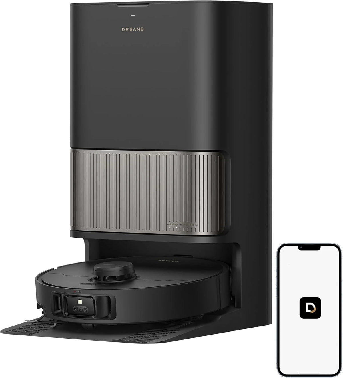Robot odkurzający DREAME L40s Pro Ultra, 19 000 Pa, podwójna szczotka HyperStream, dostęp do wysokości 4 cm, wysuwana i podnoszona szczotka boczna, mopowanie ciepłą wodą 75°C, samoczyszczenie 3.0