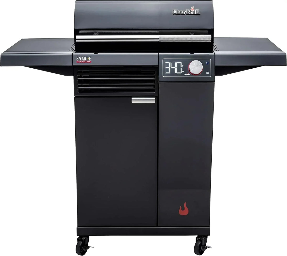 Char-Broil SMART-E Elektryczny grill z E-POWER 90-370°C, precyzyjną kontrolą temperatury, funkcją czyszczenia – Optymalny do gotowania na świeżym powietrzu, do ogrodu i na patio