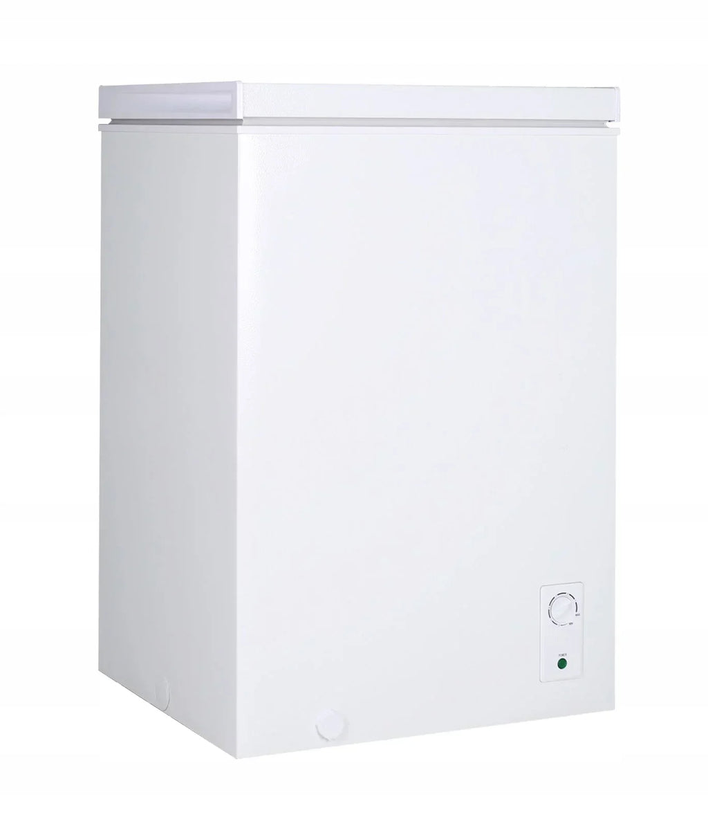MINI CHEST FREEZER 2-IN-1 FRIDGE 100L BASKET LED WHITE