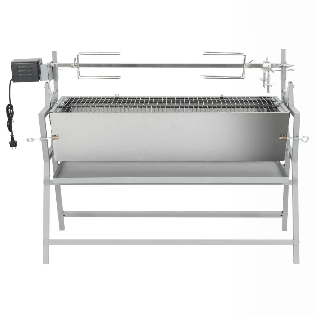 Grill do grillowania, żeliwny i ze stali nierdzewnej, Vidaxl