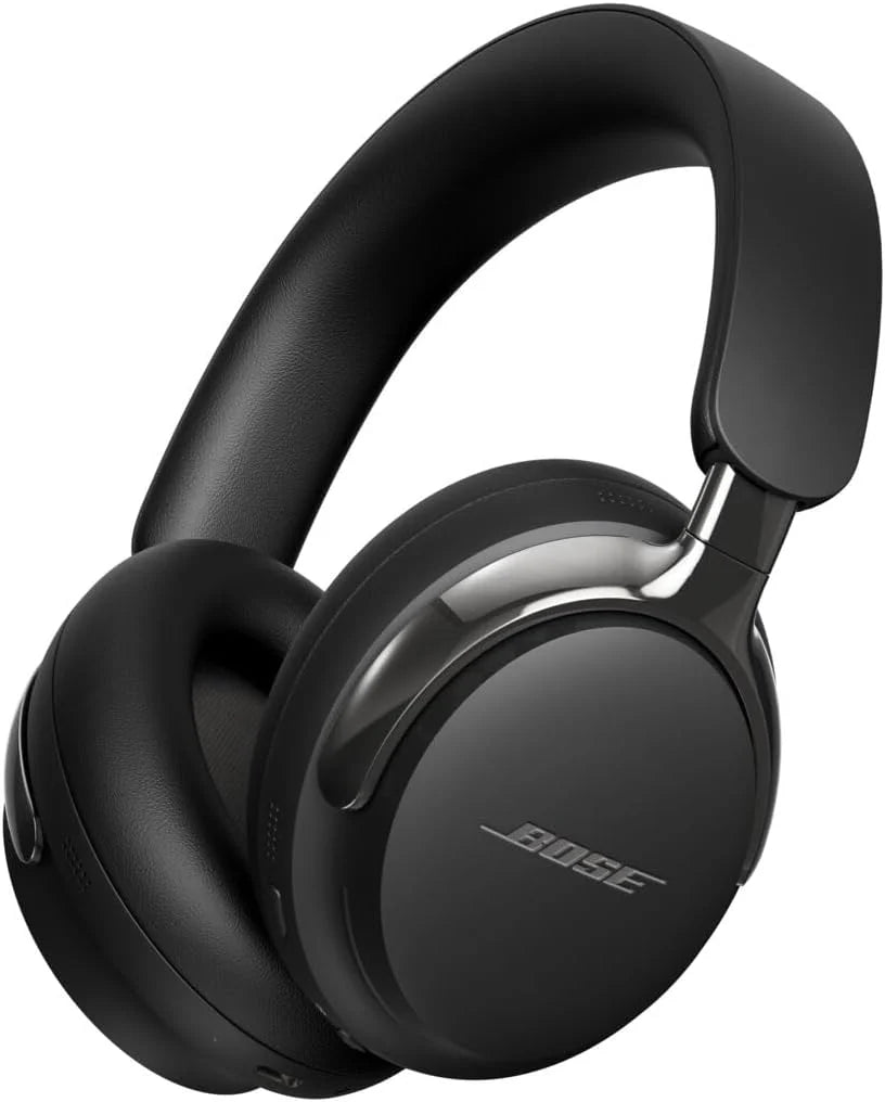 Bose QuietComfort Ultra (2. generacji) słuchawki Bluetooth, bezprzewodowe słuchawki douszne z dźwiękiem przestrzennym, redukcją szumów i mikrofonem, do 30 godz. odtwarzania, czarne