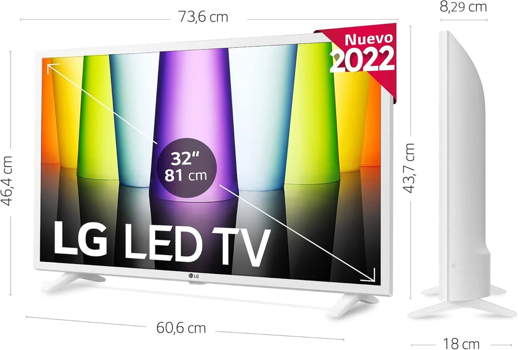 Telewizor 32LQ63806LC - Smart TV webOS22 32 cale (81 cm) FHD, procesor o dużej mocy a5 Gen 5, kompatybilny z formatami HDR 10, HLG, HGiG