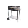 Cofan Grill Węglowy Na Kółkach | Regulowany Ruszt | Z Ogniotrwałą Cegłą I Bocznym Uchwytem | Łatwy Transport | Duża Powierzchnia Grillowania | Wymiary: 56,7 X 36 X 83 Cm