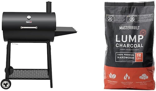 2026 Royal Gourmet CC1830 30-calowy grill węglowy ze składanym stołem bocznym, czarny grill ogrodowy z rusztem o powierzchni 627 cali kwadratowych, idealny na taras, do ogrodu i na przyjęcia