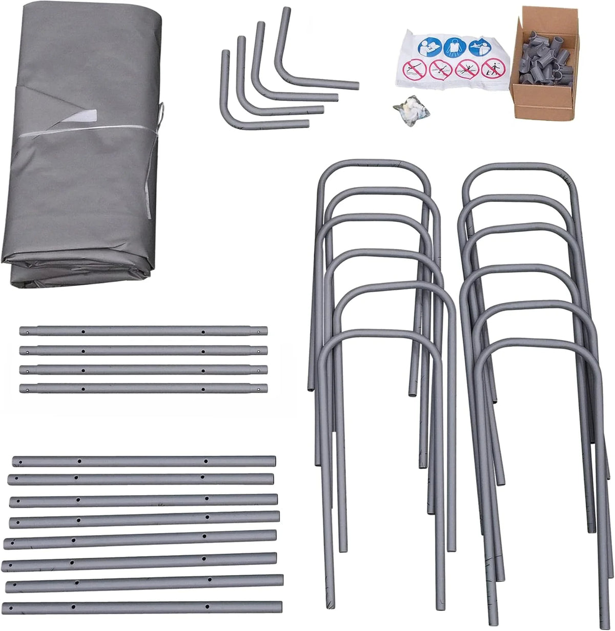 yourGEAR Basen Rodzinny XL 3x3m - Basen Ogrodowy z Wytrzymałą Stalową Ramą, 8100L