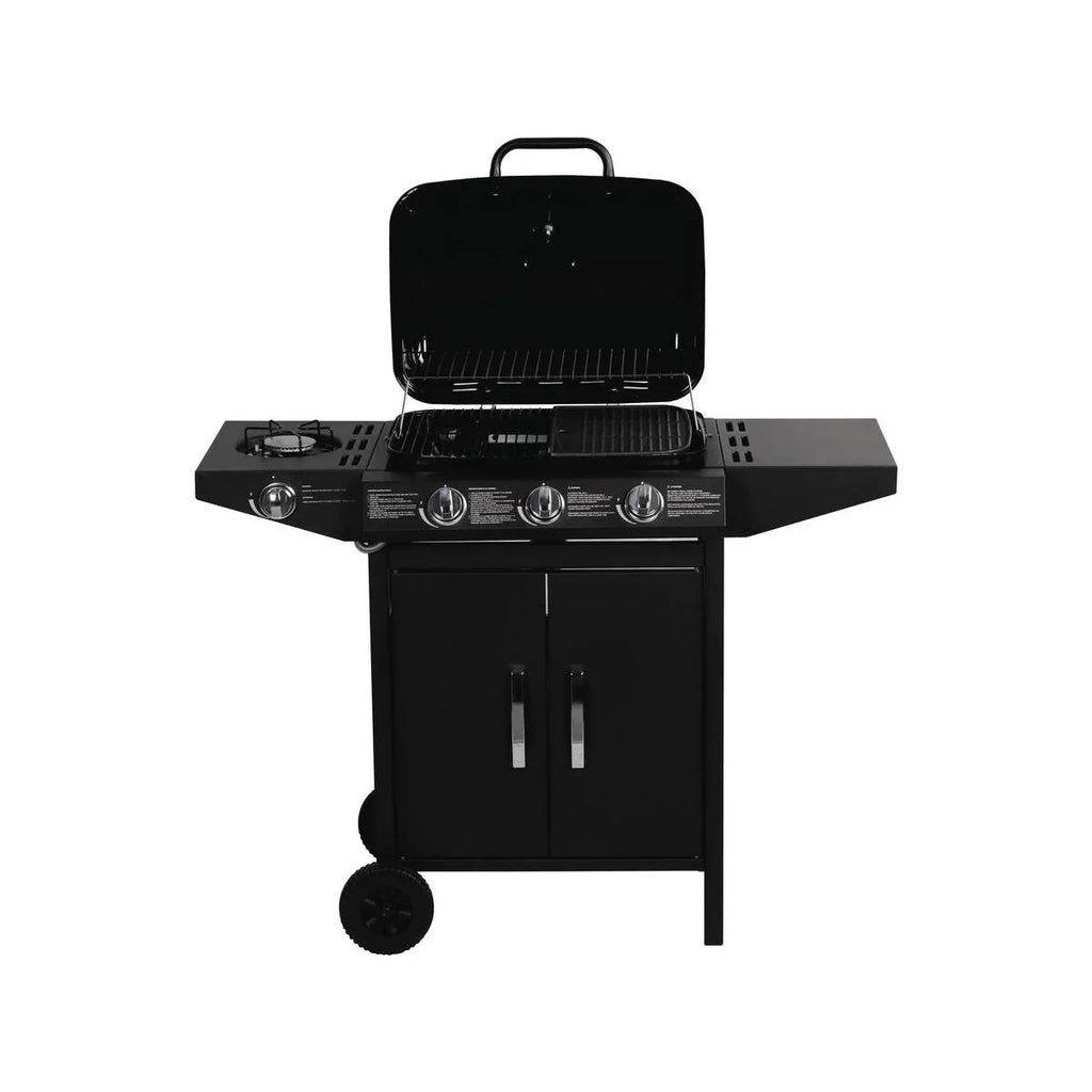 Grill gazowy "festa 4" - 4 palniki (1 boczny) - 10.5kW - Czarny