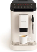 CREATE / THERA MATIC TOUCH / Ekspres automatyczny w kolorze złamanej bieli / 20 barów, zbiornik 1,5 l, pojemnik na ziarna kawy 180 g, dysza spieniająca, dotykowy panel sterowania, funkcja automatycznego czyszczenia, 1350 W