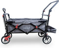 FUXTEC Bollerwagen CT800, Wózek składany, Kolekcja Fux Family – Wózek ogrodowy dla dzieci, do transportu, do miasta, na wieś, na plażę lub w góry – Ciągnij lub pchaj – Ładowność 75 kg